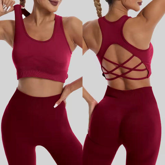 Women’s Seamless High-Waist Legging & Sports Bra Set