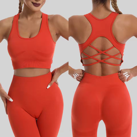 Women’s Seamless High-Waist Legging & Sports Bra Set